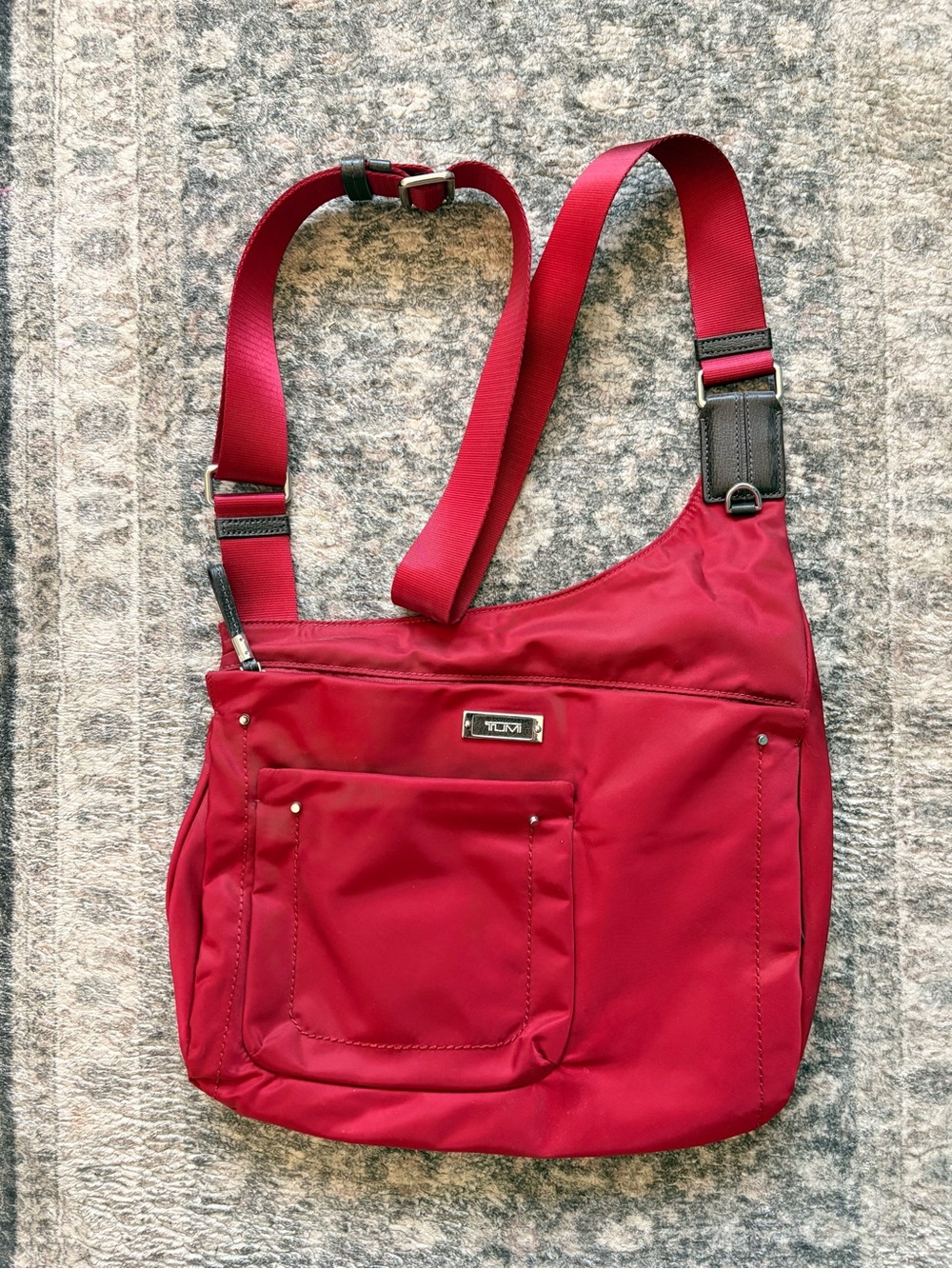 Tumi Red Voyager Nylon Shoulder Crossbody Bag